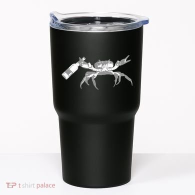 Crab Drinking Beer Tumbler