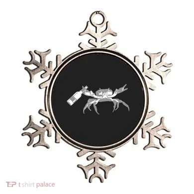 Crab Drinking Beer Ornament