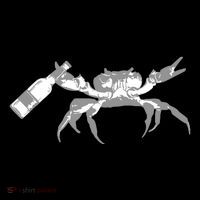 Crab Drinking Beer Ornament thumb 1