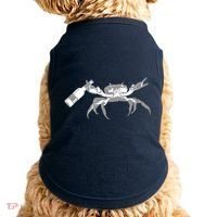 Crab Drinking Beer Doggie Tank thumb 0