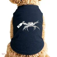 Crab Drinking Beer Doggie Tank thumb 0