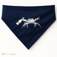 Crab Drinking Beer USA-Made Doggie Bandana thumb 0