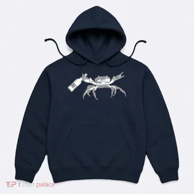 Crab Drinking Beer Hoodie