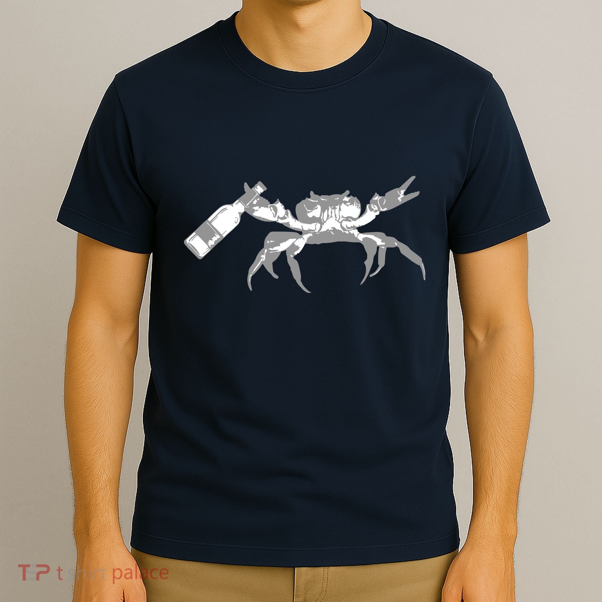 Crab Drinking Beer T-Shirt