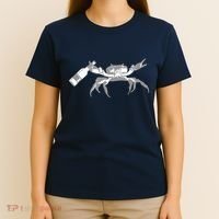 Crab Drinking Beer T-Shirt thumb 4