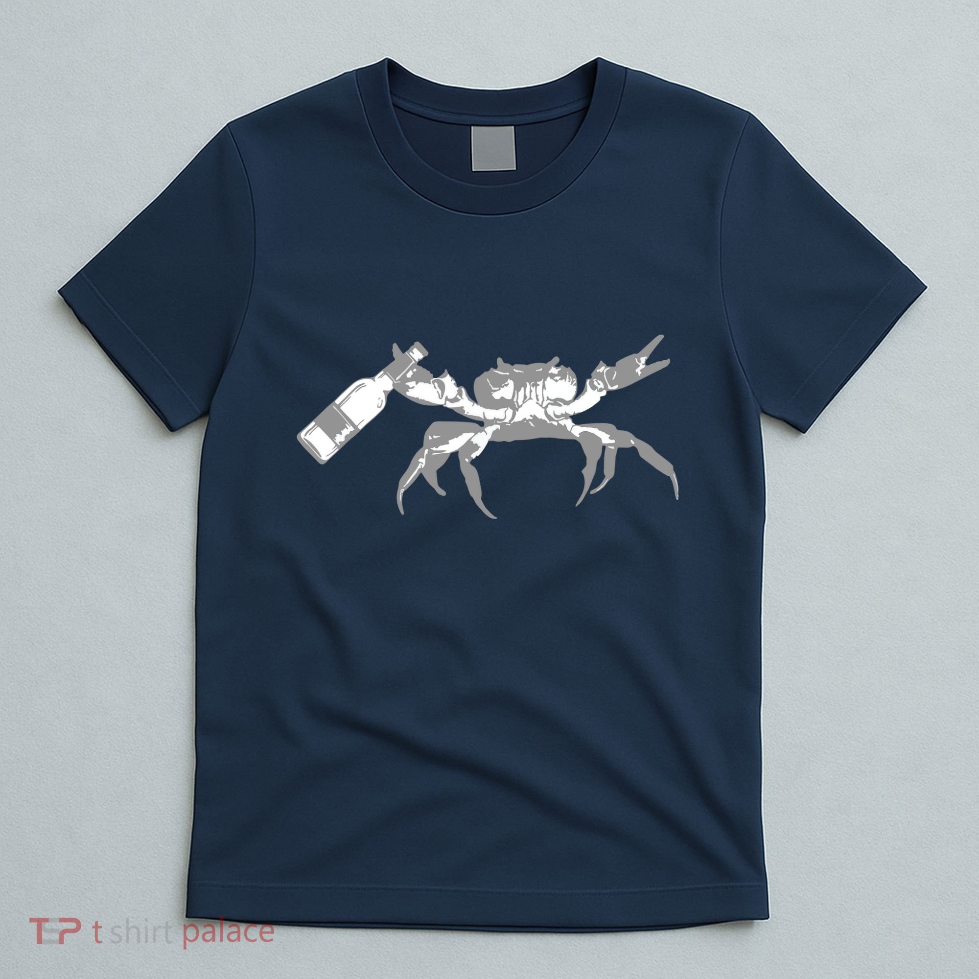 Crab Drinking Beer T-Shirt