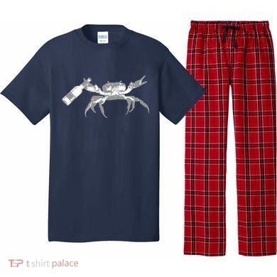 Crab Drinking Beer Pajama Set