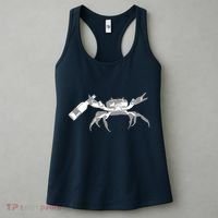 Crab Drinking Beer Women's Tank Top thumb 3