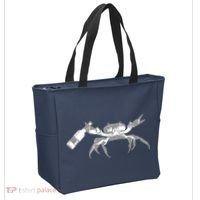 Crab Drinking Beer Tote Bag thumb 2