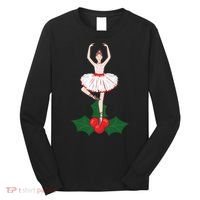 Cute Dance Christmas Ballerina Girls Ballet Dancer Long Sleeve Shirt thumb 0