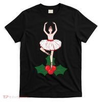Cute Dance Christmas Ballerina Girls Ballet Dancer T-Shirt thumb 0
