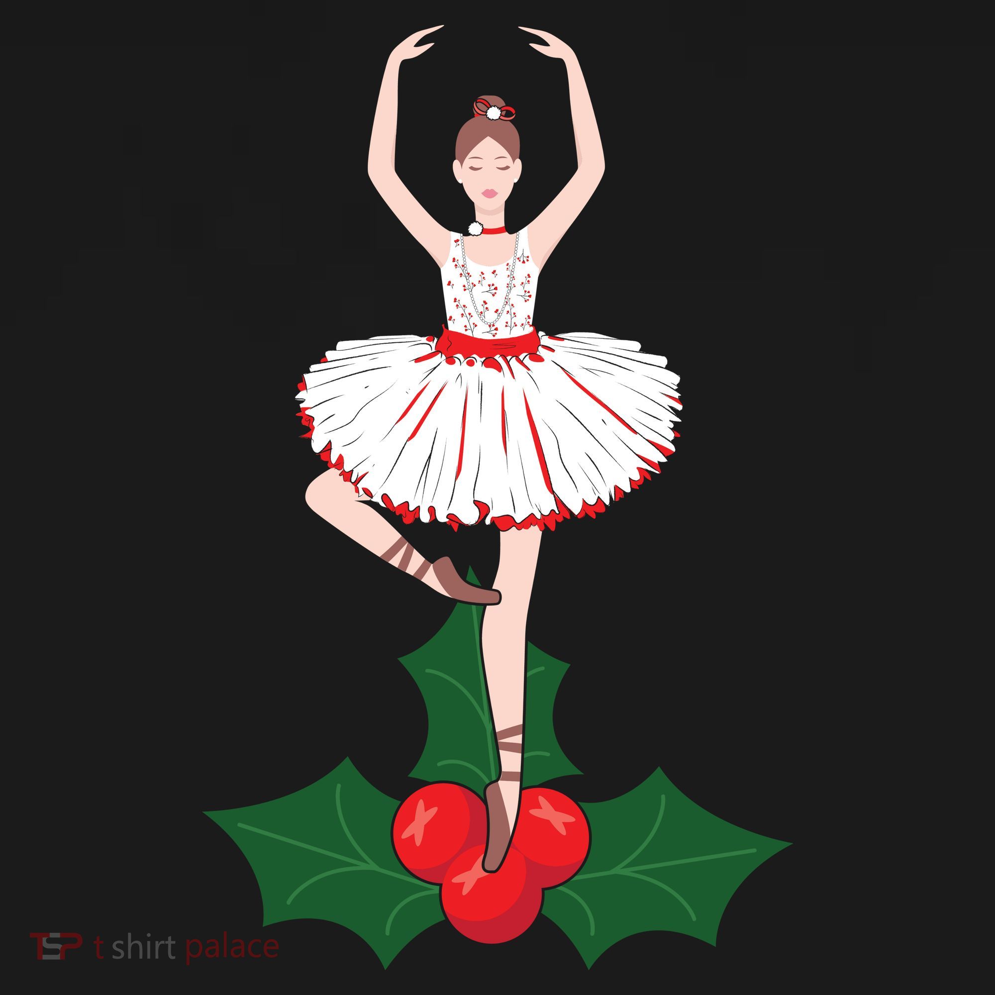 Cute Dance Christmas Ballerina Girls Ballet Dancer Coaster