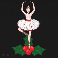 Cute Dance Christmas Ballerina Girls Ballet Dancer Women's Tank Top thumb 5