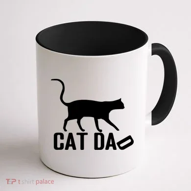 Cat Dad Coffee Mug back