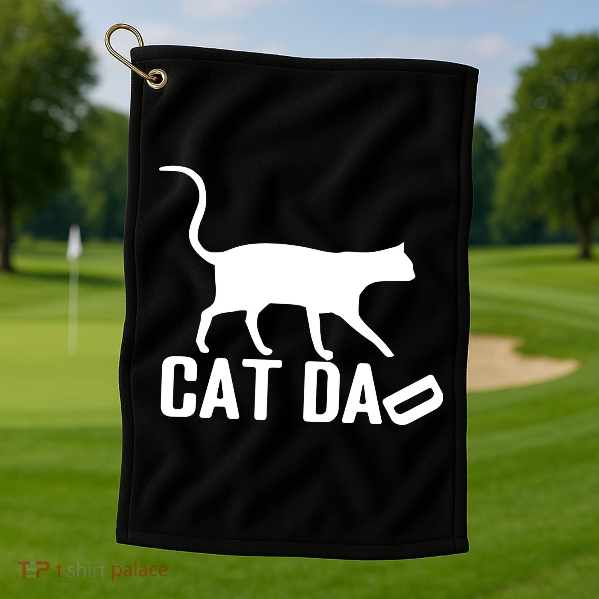 Cat Dad Golf Towel