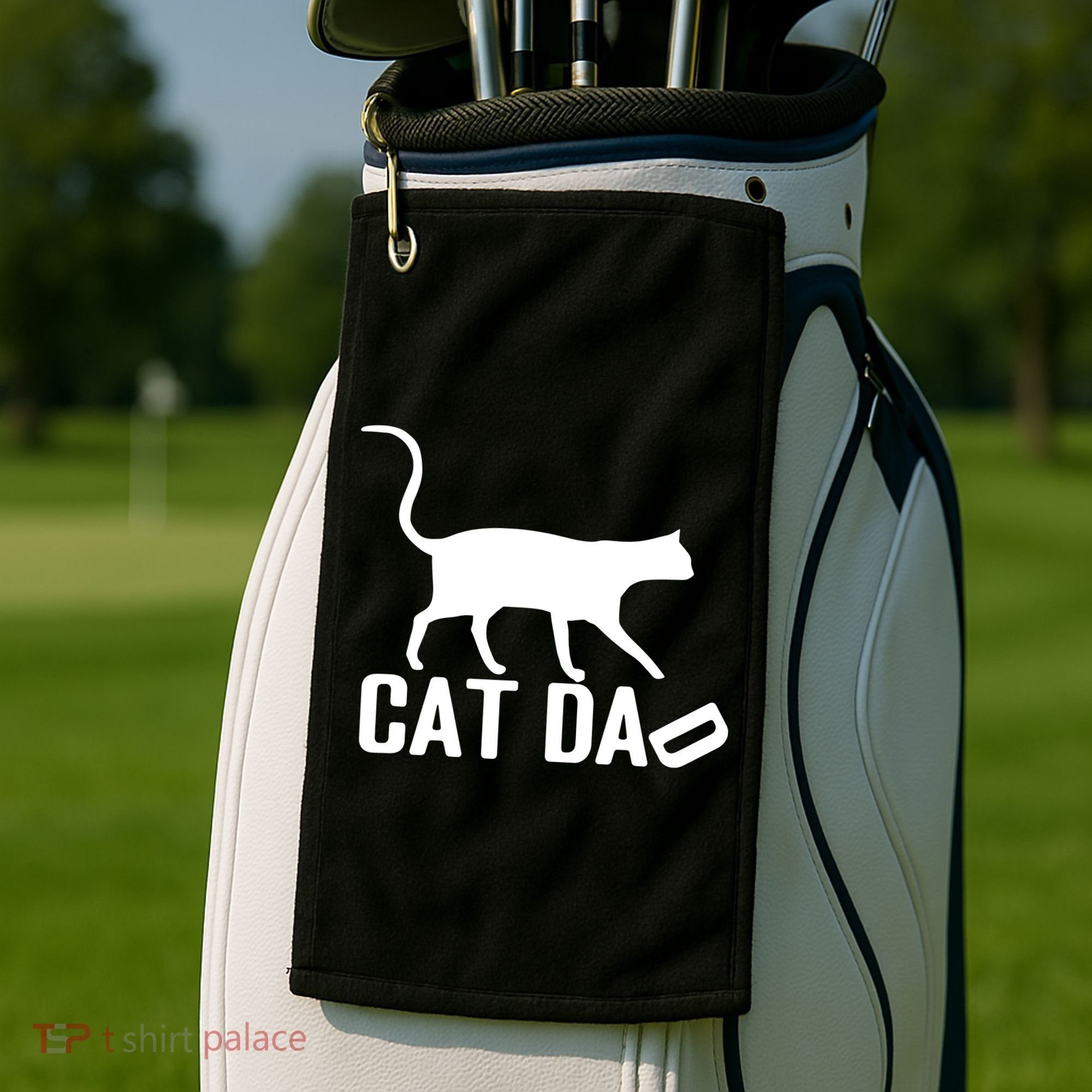 Cat Dad Golf Towel