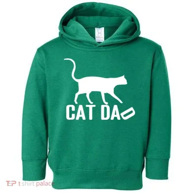 Cat Dad Toddler Hoodie
