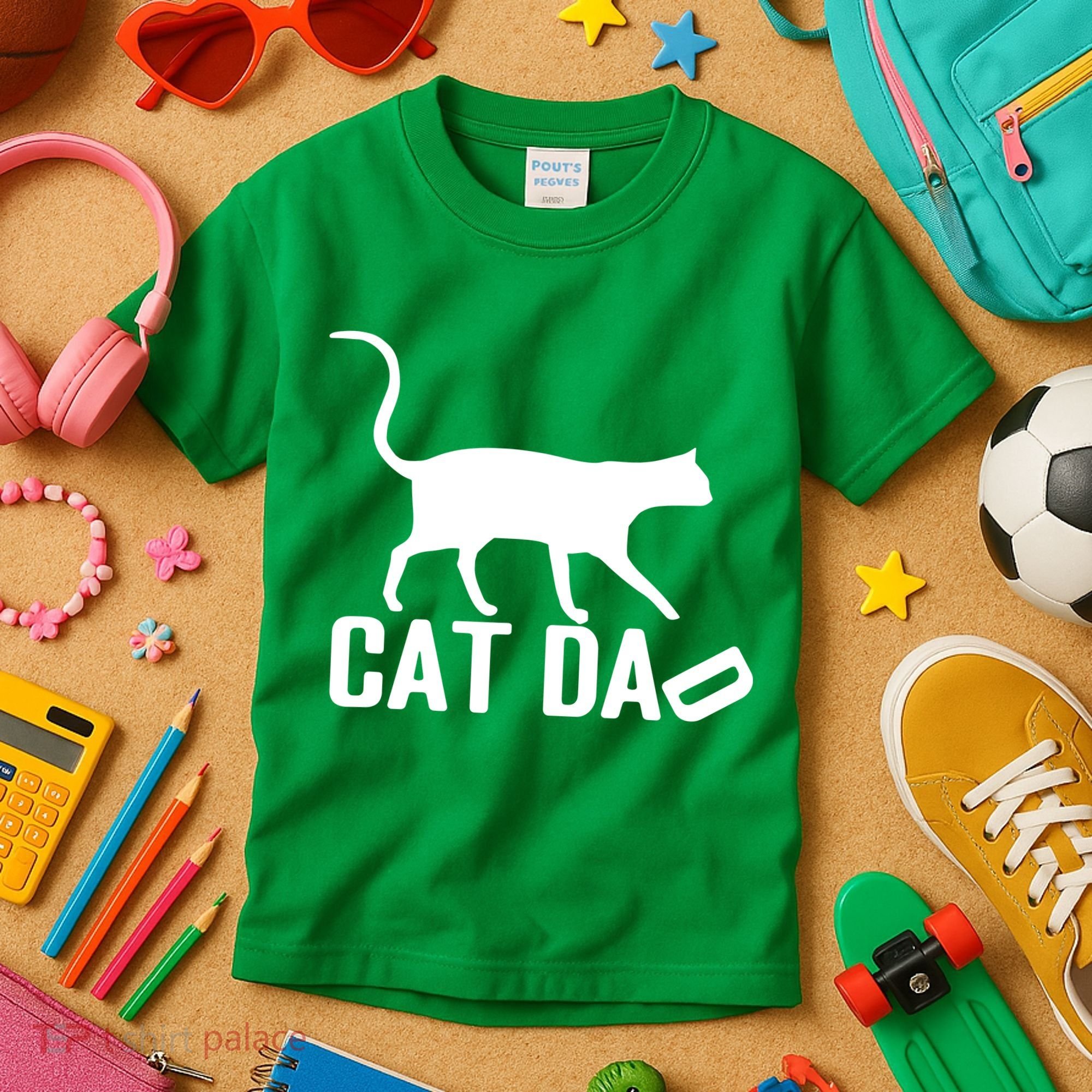 Cat Dad Kids T-Shirt