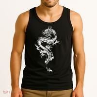 Chinese Dragon Chinese And Dragon Lover Tank Top thumb 3