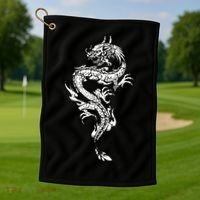 Chinese Dragon Chinese And Dragon Lover Golf Towel thumb 1