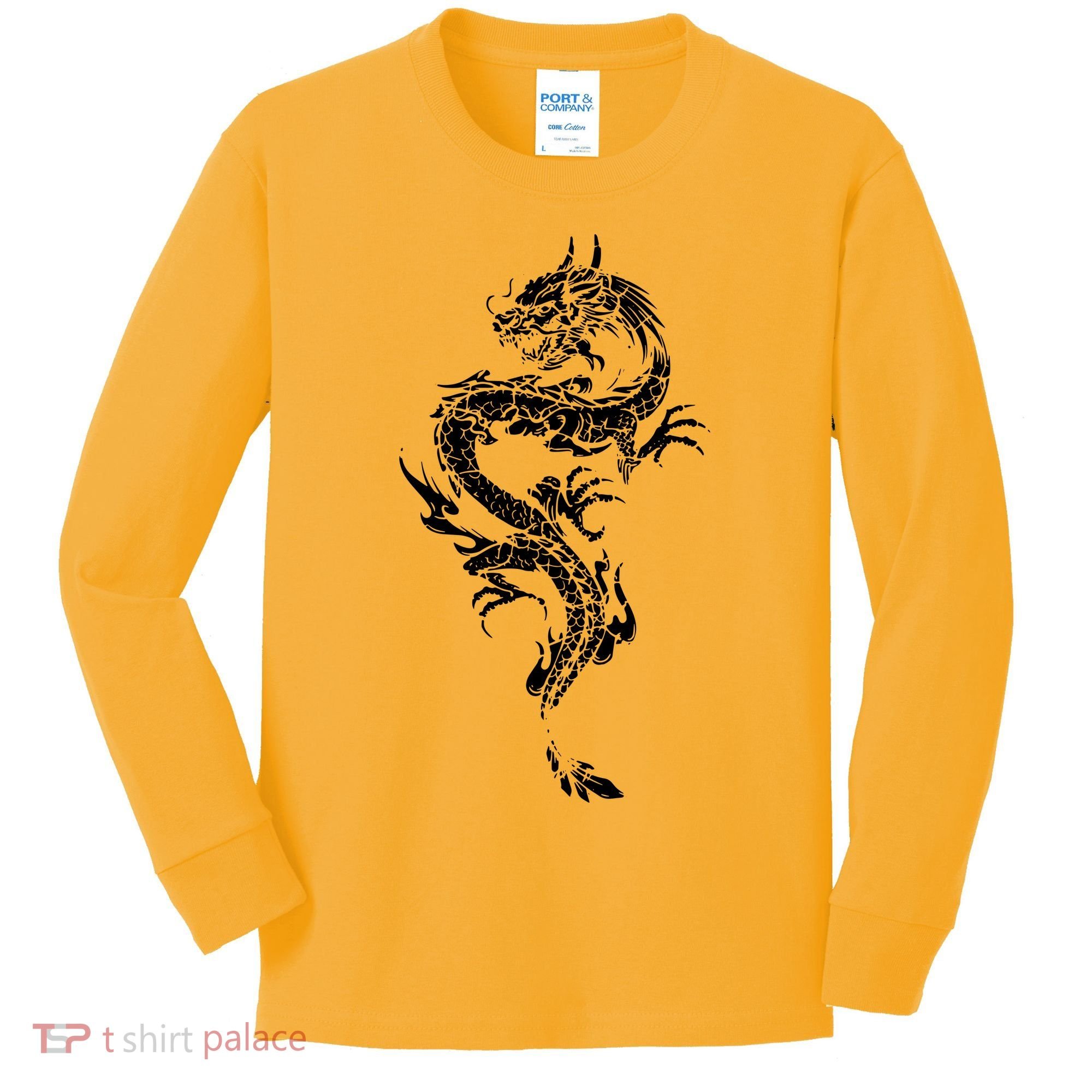 Chinese Dragon Chinese And Dragon Lover Kids Long Sleeve Shirt