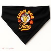 Corn Dog Carnival Food Fried Corndog Lover USA-Made Doggie Bandana thumb 0