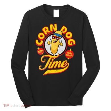 Corn Dog Carnival Food Fried Corndog Lover Long Sleeve Shirt
