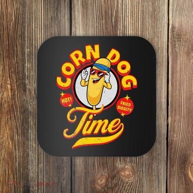 Corn Dog Carnival Food Fried Corndog Lover Coaster