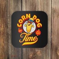 Corn Dog Carnival Food Fried Corndog Lover Coaster thumb 0