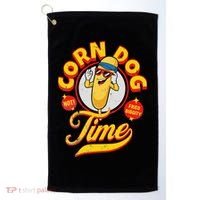 Corn Dog Carnival Food Fried Corndog Lover Golf Towel thumb 0
