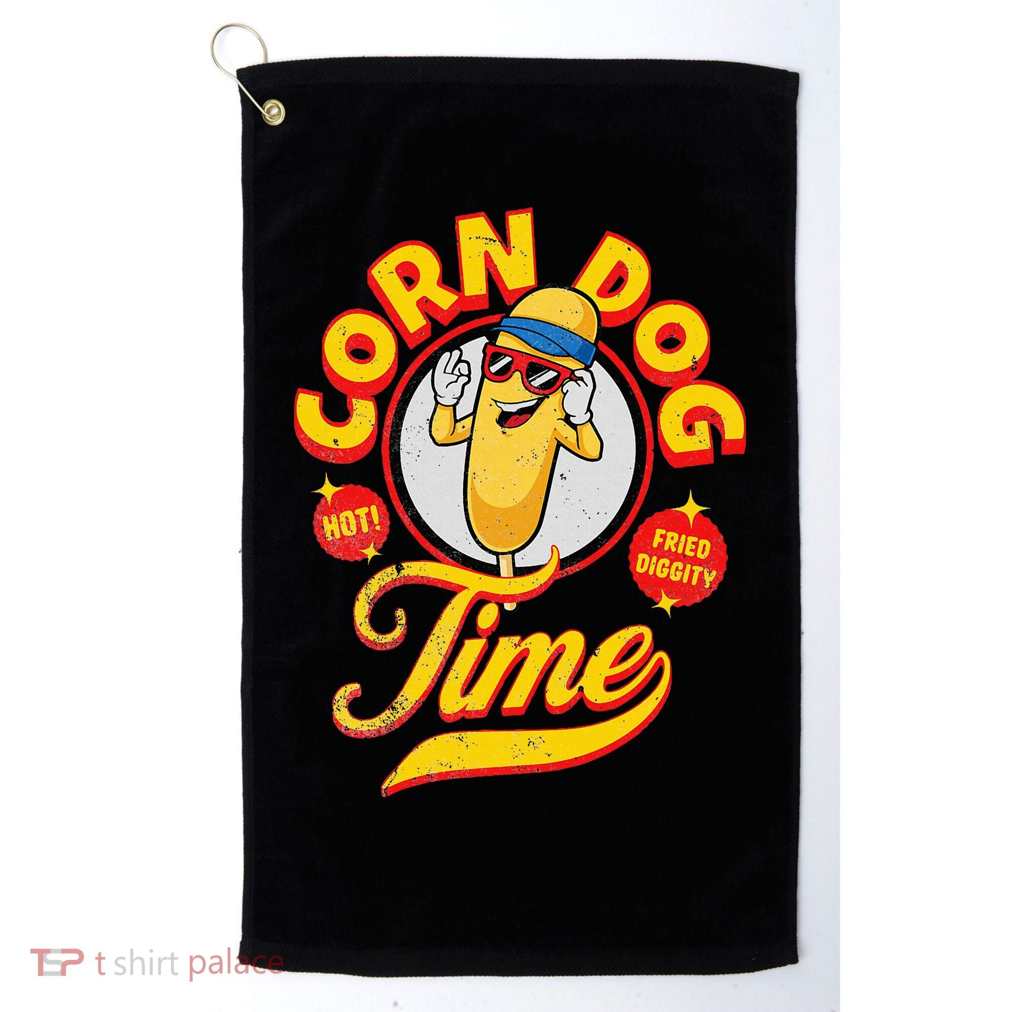 Corn Dog Carnival Food Fried Corndog Lover Golf Towel