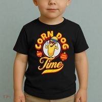 Corn Dog Carnival Food Fried Corndog Lover Toddler T-Shirt thumb 2
