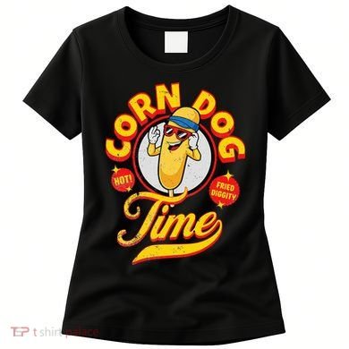 Corn Dog Carnival Food Fried Corndog Lover Women's T-Shirt