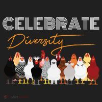 Celebrate Diversity Chickens Funny Graphic Tee Chicken Cute Gift Women's Sweatshirt thumb 2