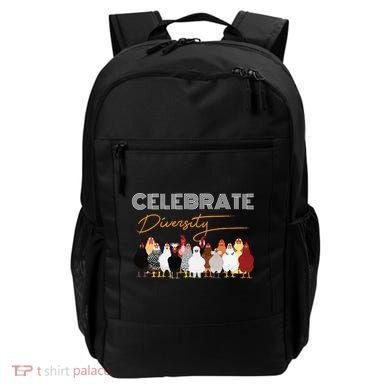 Celebrate Diversity Chickens Funny Graphic Tee Chicken Cute Gift Backpack