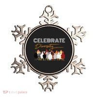 Celebrate Diversity Chickens Funny Graphic Tee Chicken Cute Gift Ornament thumb 0