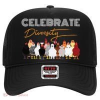 Celebrate Diversity Chickens Funny Graphic Tee Chicken Cute Gift Hat thumb 0