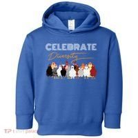 Celebrate Diversity Chickens Funny Graphic Tee Chicken Cute Gift Toddler Hoodie thumb 0