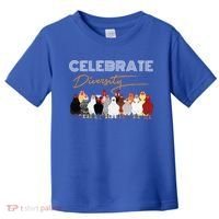 Celebrate Diversity Chickens Funny Graphic Tee Chicken Cute Gift Toddler T-Shirt thumb 0