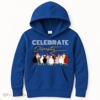 Celebrate Diversity Chickens Funny Graphic Tee Chicken Cute Gift Kids Hoodie thumb 0