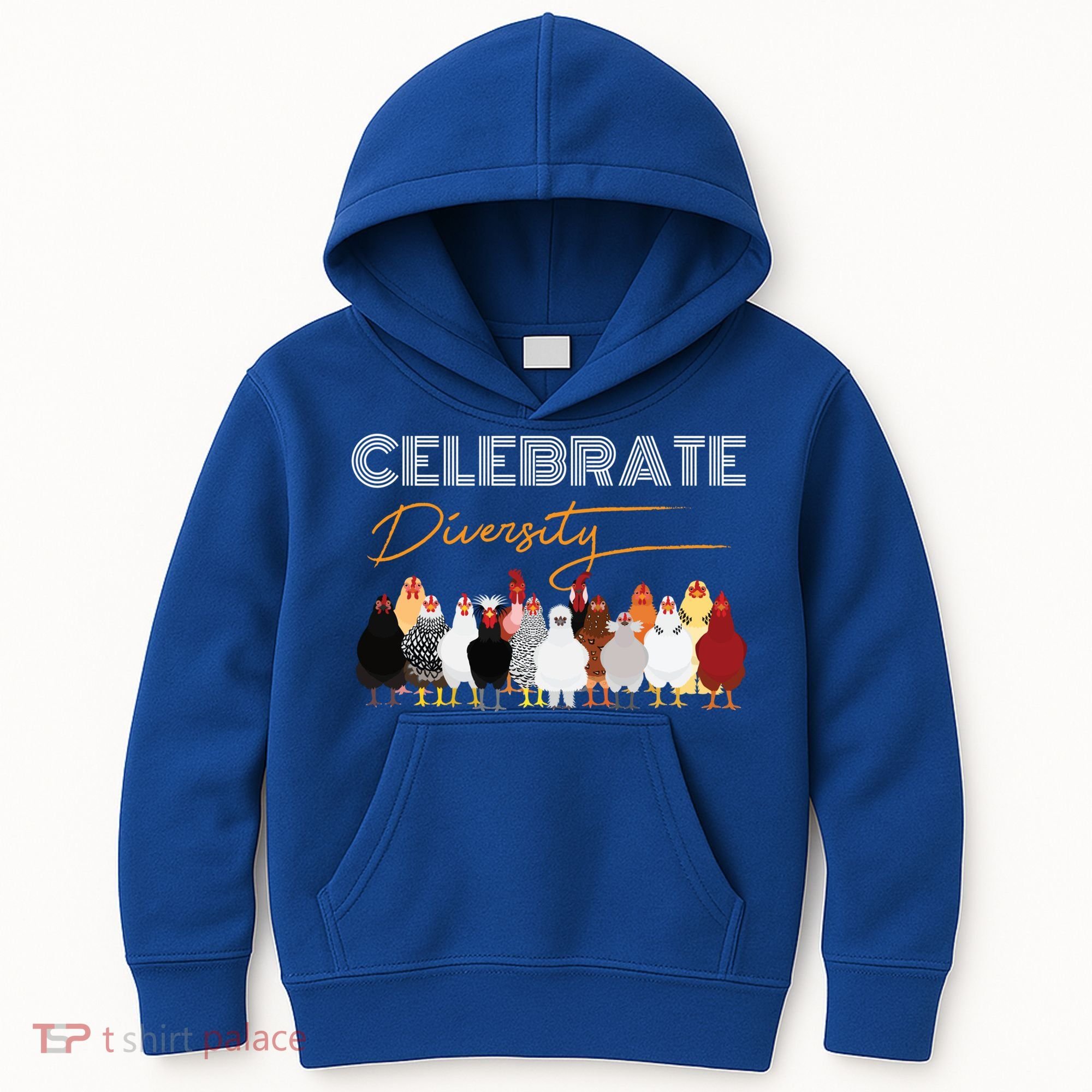 Celebrate Diversity Chickens Funny Graphic Tee Chicken Cute Gift Kids Hoodie