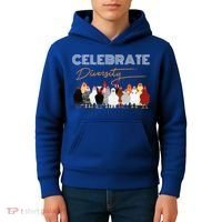 Celebrate Diversity Chickens Funny Graphic Tee Chicken Cute Gift Kids Hoodie thumb 4