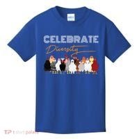 Celebrate Diversity Chickens Funny Graphic Tee Chicken Cute Gift Kids T-Shirt thumb 0