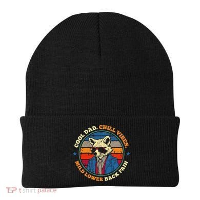 Cool Dad Chill Vibes Mild Back Pain Funny Fathers Day Gift Beanie
