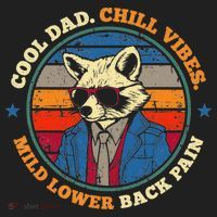 Cool Dad Chill Vibes Mild Back Pain Funny Fathers Day Gift Beanie thumb 2
