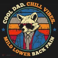 Cool Dad Chill Vibes Mild Back Pain Funny Fathers Day Gift Coaster thumb 2