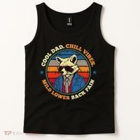 Cool Dad Chill Vibes Mild Back Pain Funny Fathers Day Gift Tank Top thumb 2
