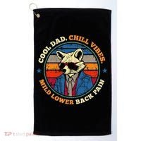 Cool Dad Chill Vibes Mild Back Pain Funny Fathers Day Gift Golf Towel thumb 0