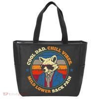 Cool Dad Chill Vibes Mild Back Pain Funny Fathers Day Gift Tote Bag thumb 0