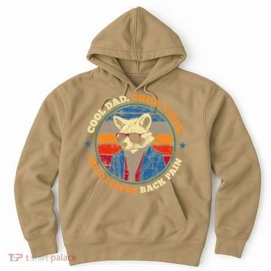 Cool Dad Chill Vibes Mild Back Pain Funny Fathers Day Gift Hoodie